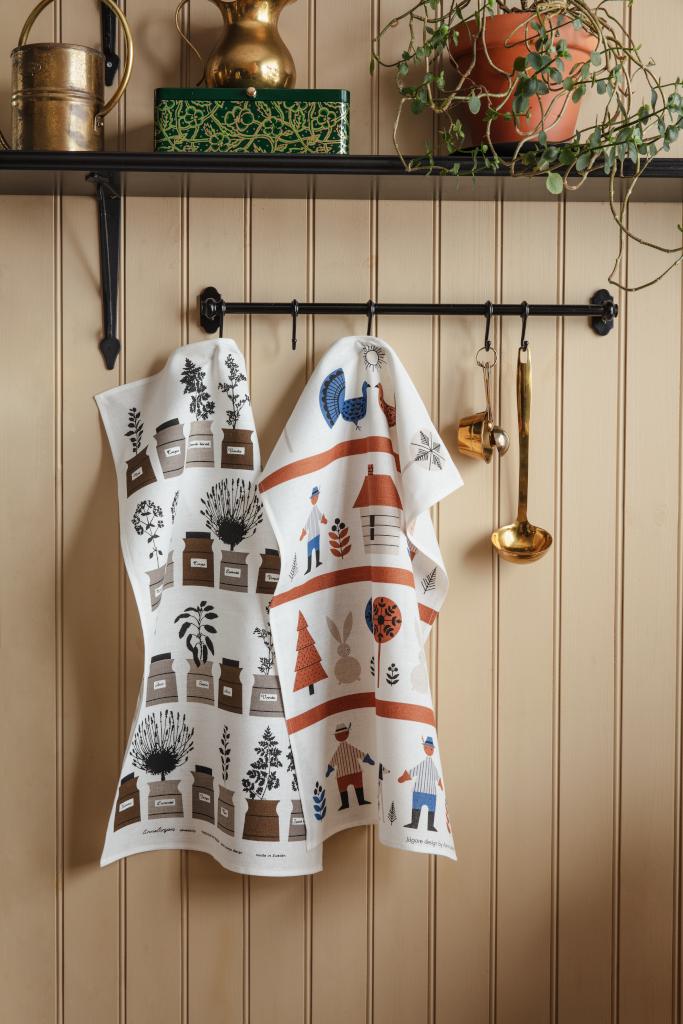 Alo Yoga Persons Kryddskåp Tea Towel Grey Brown