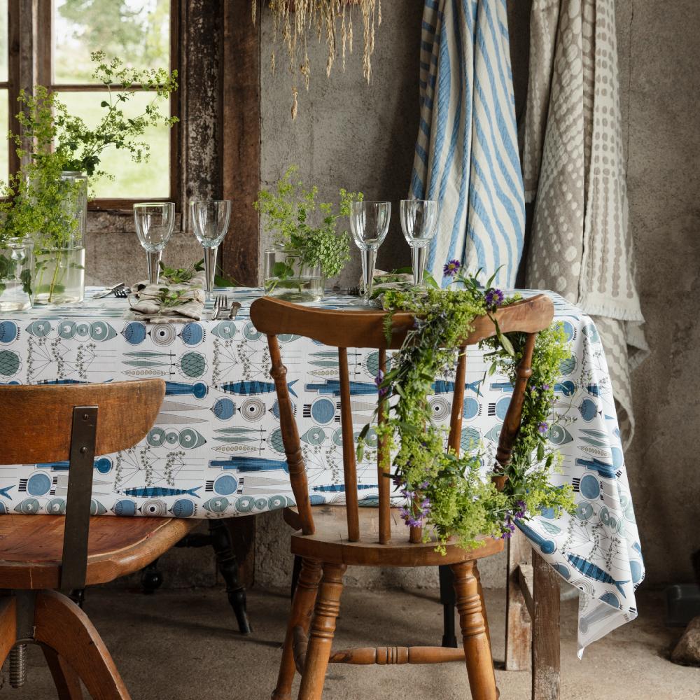 Alo Yoga Picknick Blue/beige Oil Cloth 145x220cm