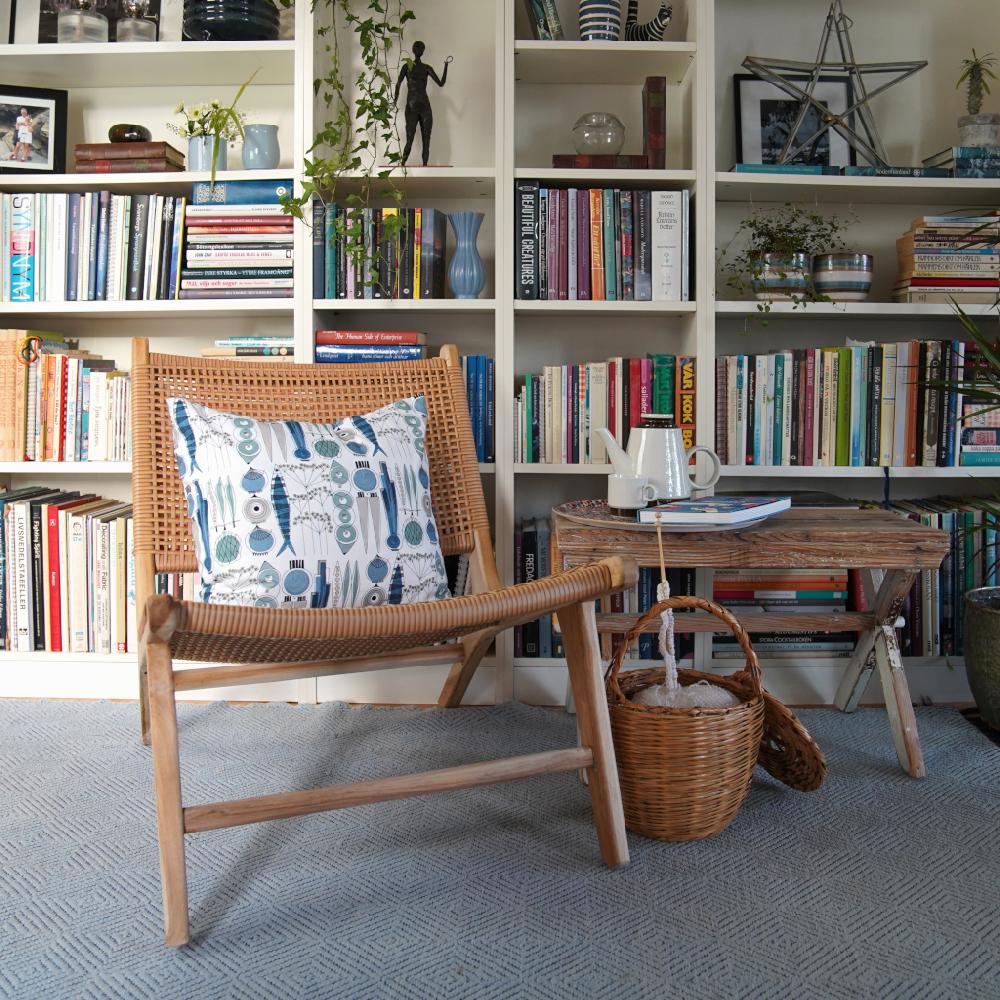 Alo Yoga Picknick Cushion Cover Blue Beige 47x47cm