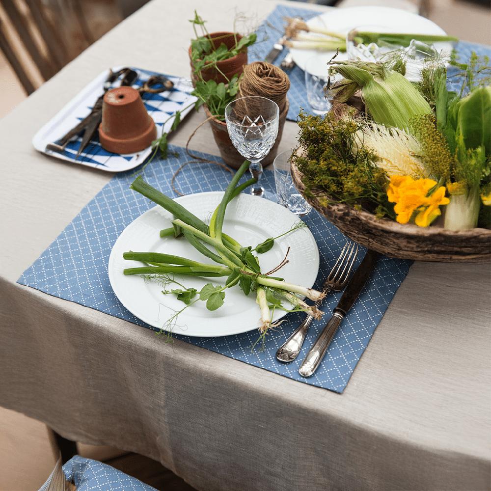 alo yoga Prickruta placemat blue 45x34cm 2-pack