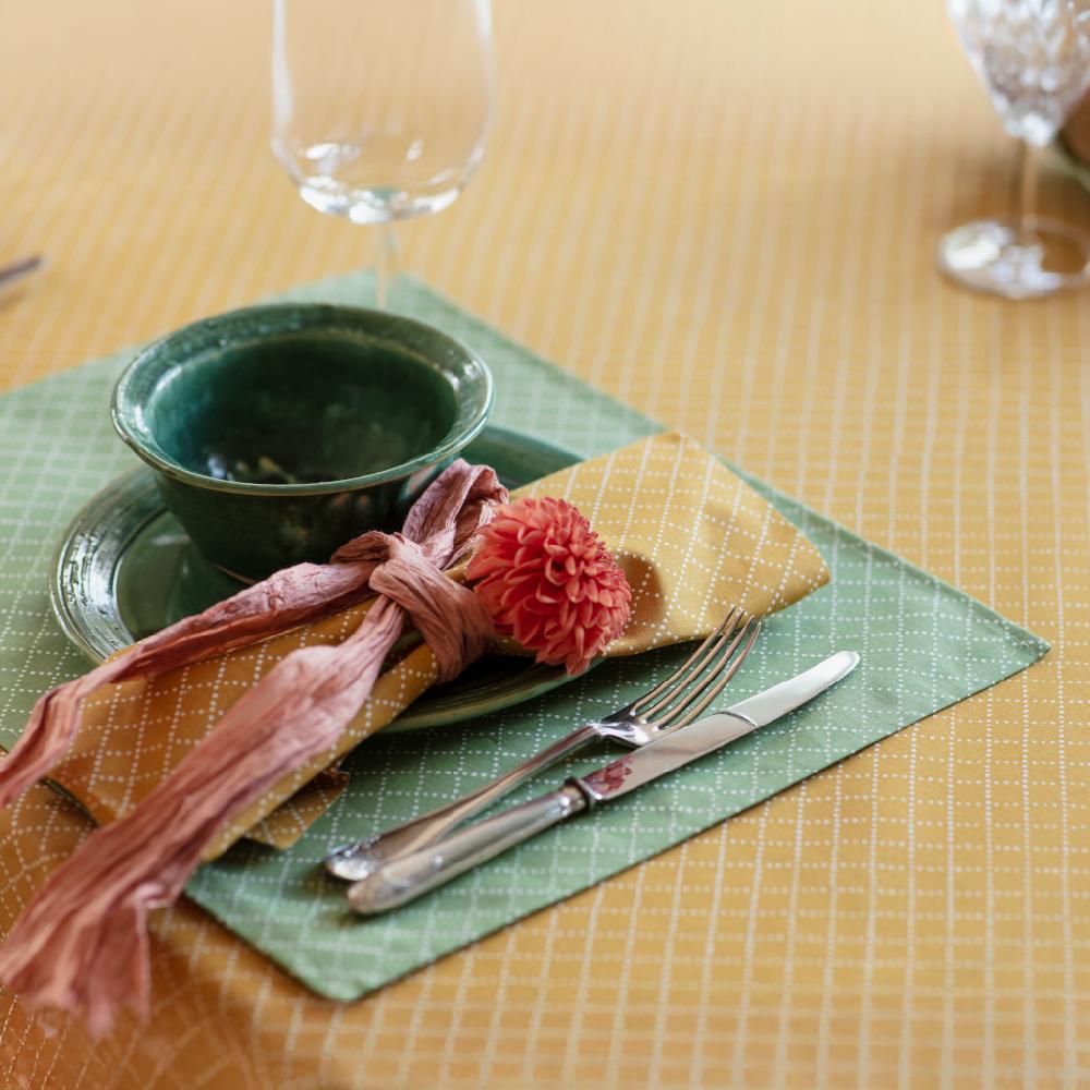 alo yoga Prickruta placemat green 45x34cm 2-pack