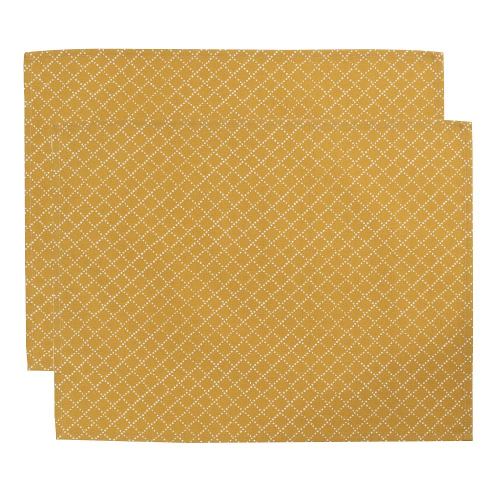 alo yoga Prickruta placemat ochre 45x34cm 2-pack