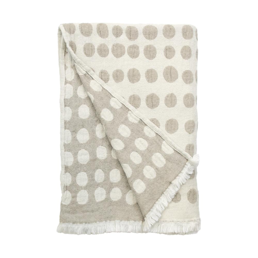 alo yoga Pricktyg blanket cotton beige offwhite