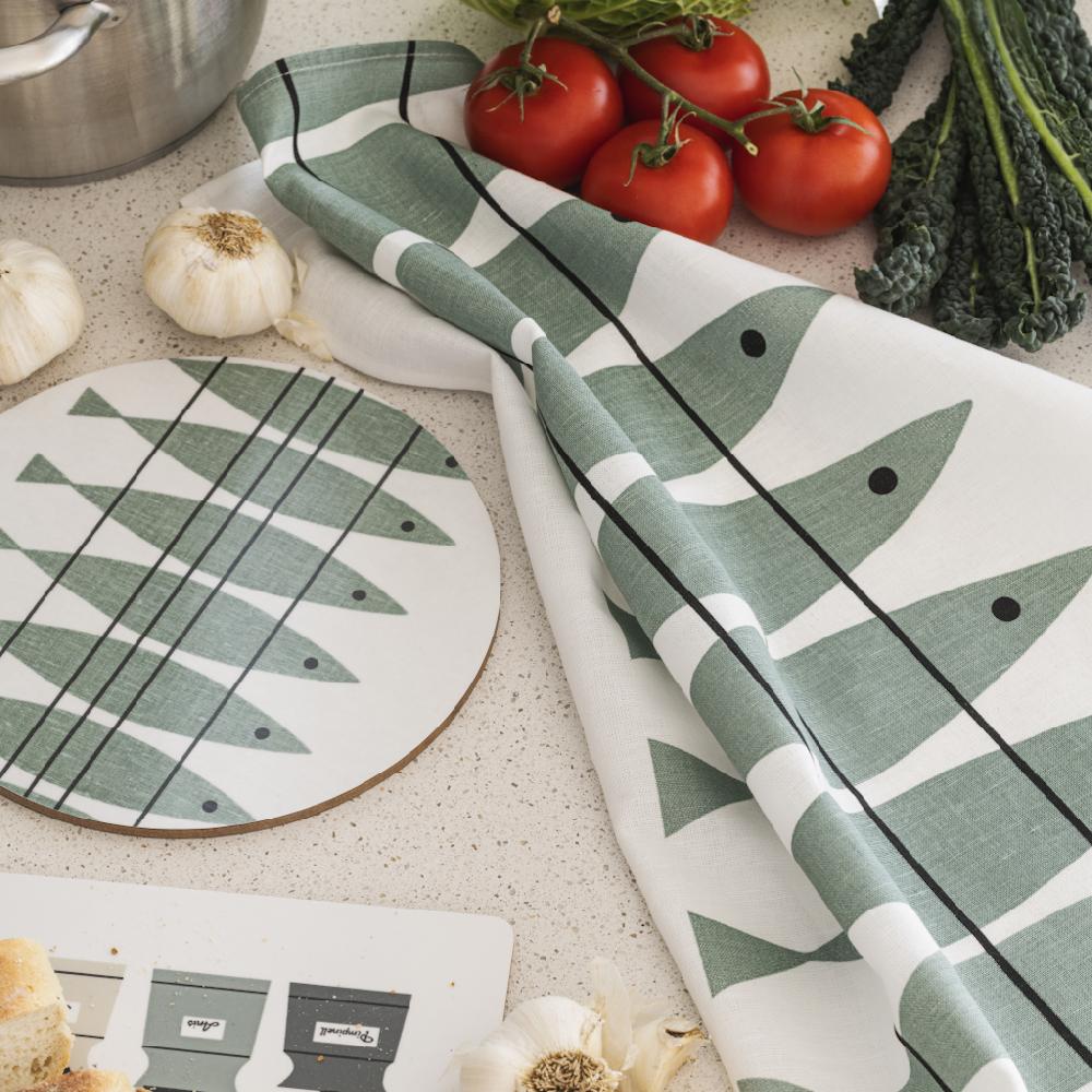 Alo Yoga Sill Tea Towel Green Grey