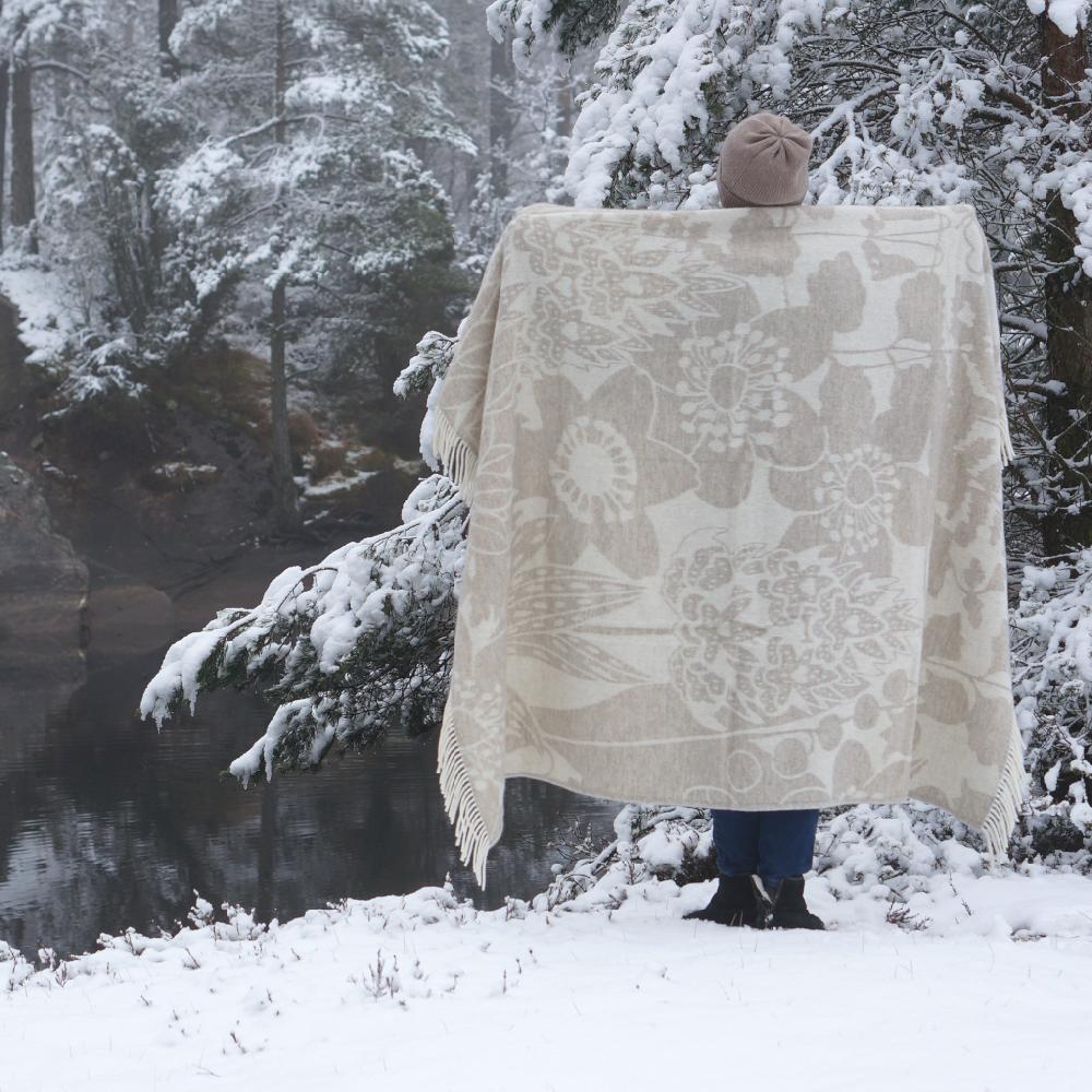 Alo Yoga Skogen Blanket Beige Offwhite