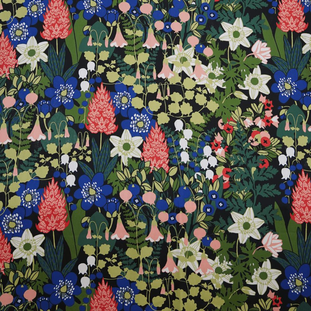 Alo Yoga Skogen Fabric Black Green Pink 150cm