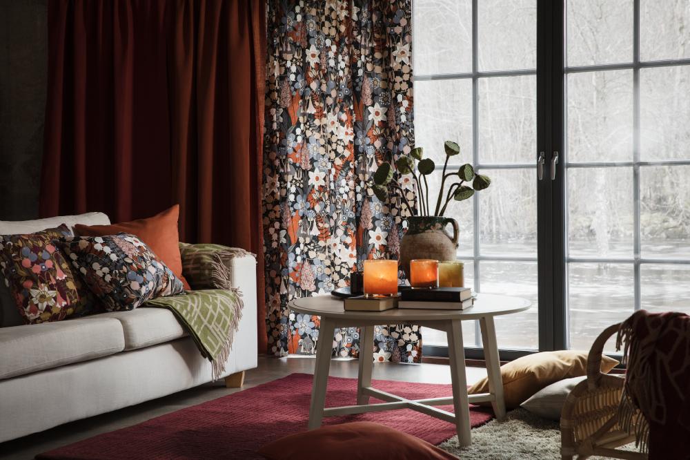 Alo Yoga Skogen Fabric Blue Brown 150cm