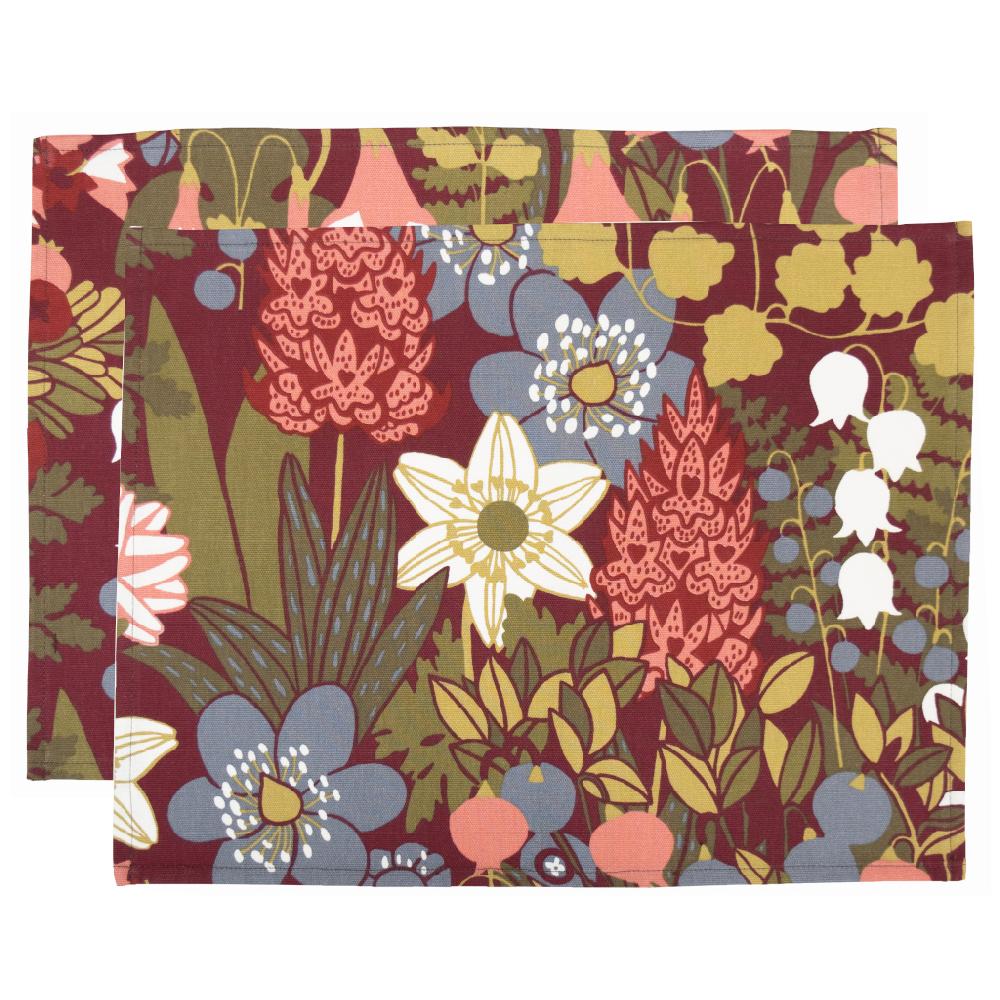 alo yoga Skogen placemat burgundy 45x34cm 2-pack