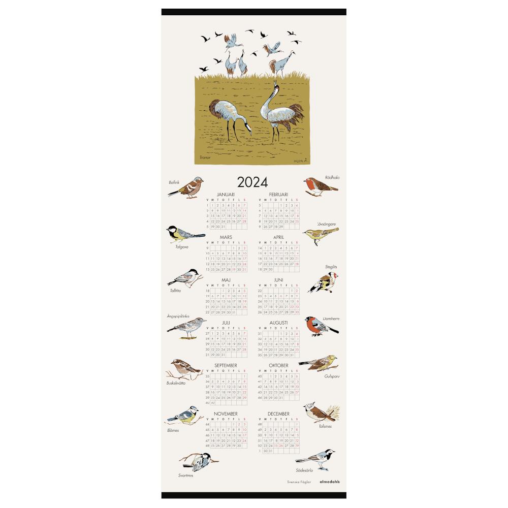 alo yoga Svenska Fåglar calendar 2024