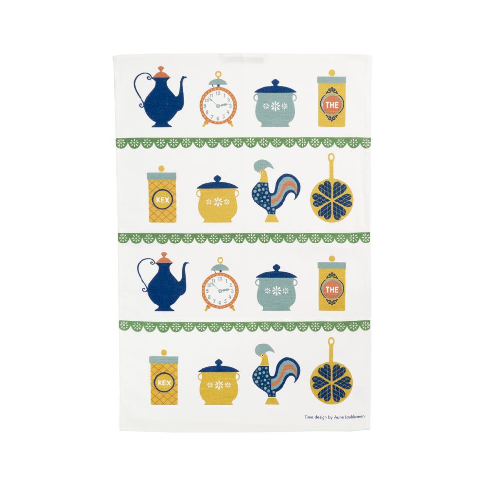 alo yoga Time tea towel blue yellow