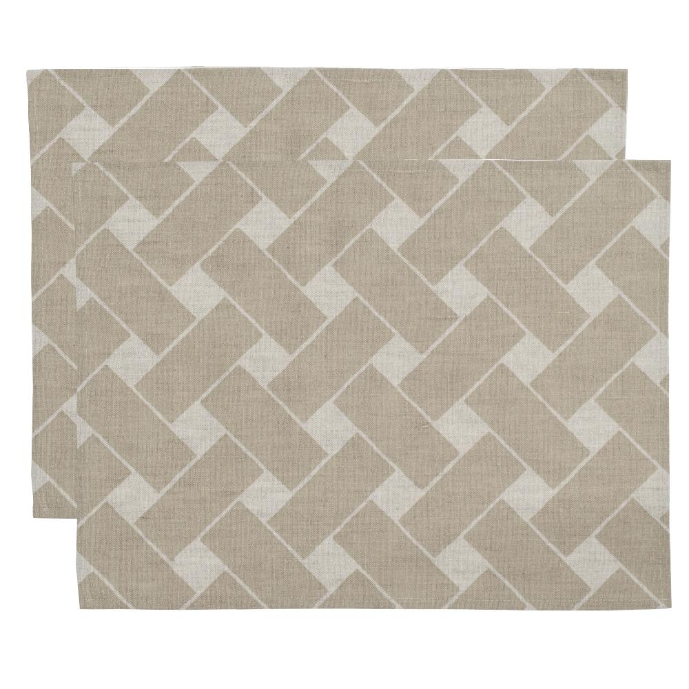 alo yoga Korg XL placemat natur/taupe 45x34cm 2-pack