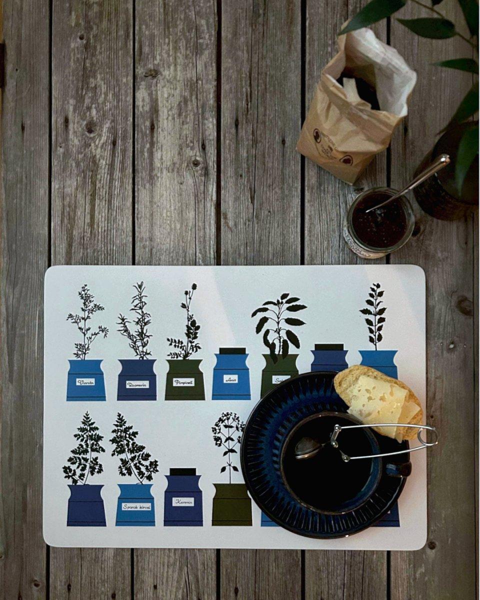 Alo Yoga Persons Kryddskåp Placemat Cork Blue (2-pack)