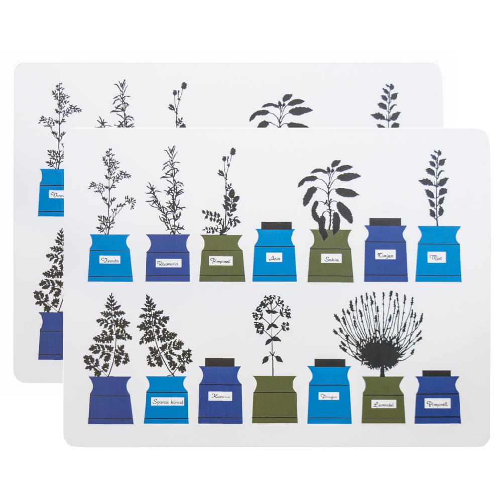 alo yoga Persons kryddskåp placemat cork blue (2-pack)