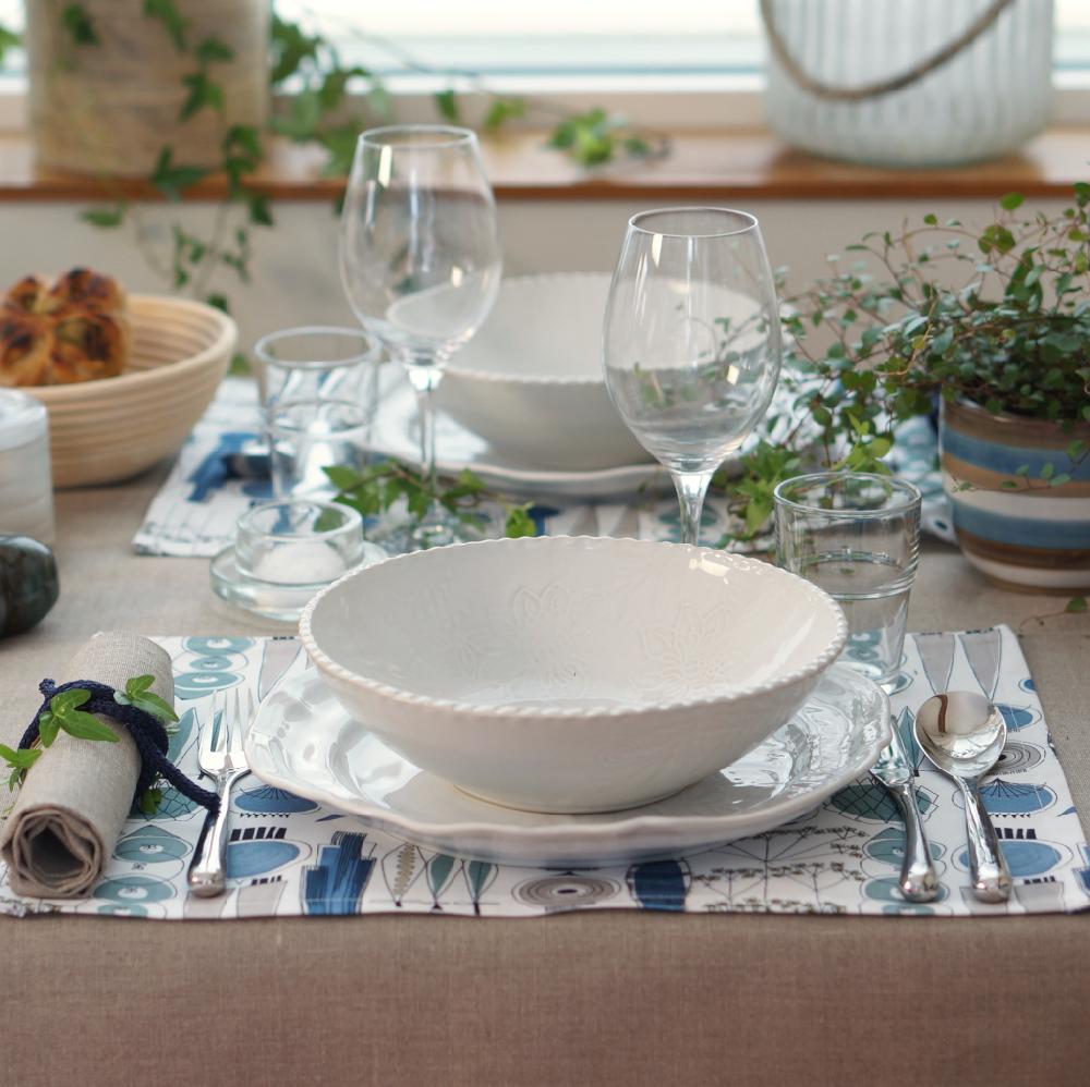 Alo Yoga Picknick Placemat Blue Beige 45x34cm 2-pack