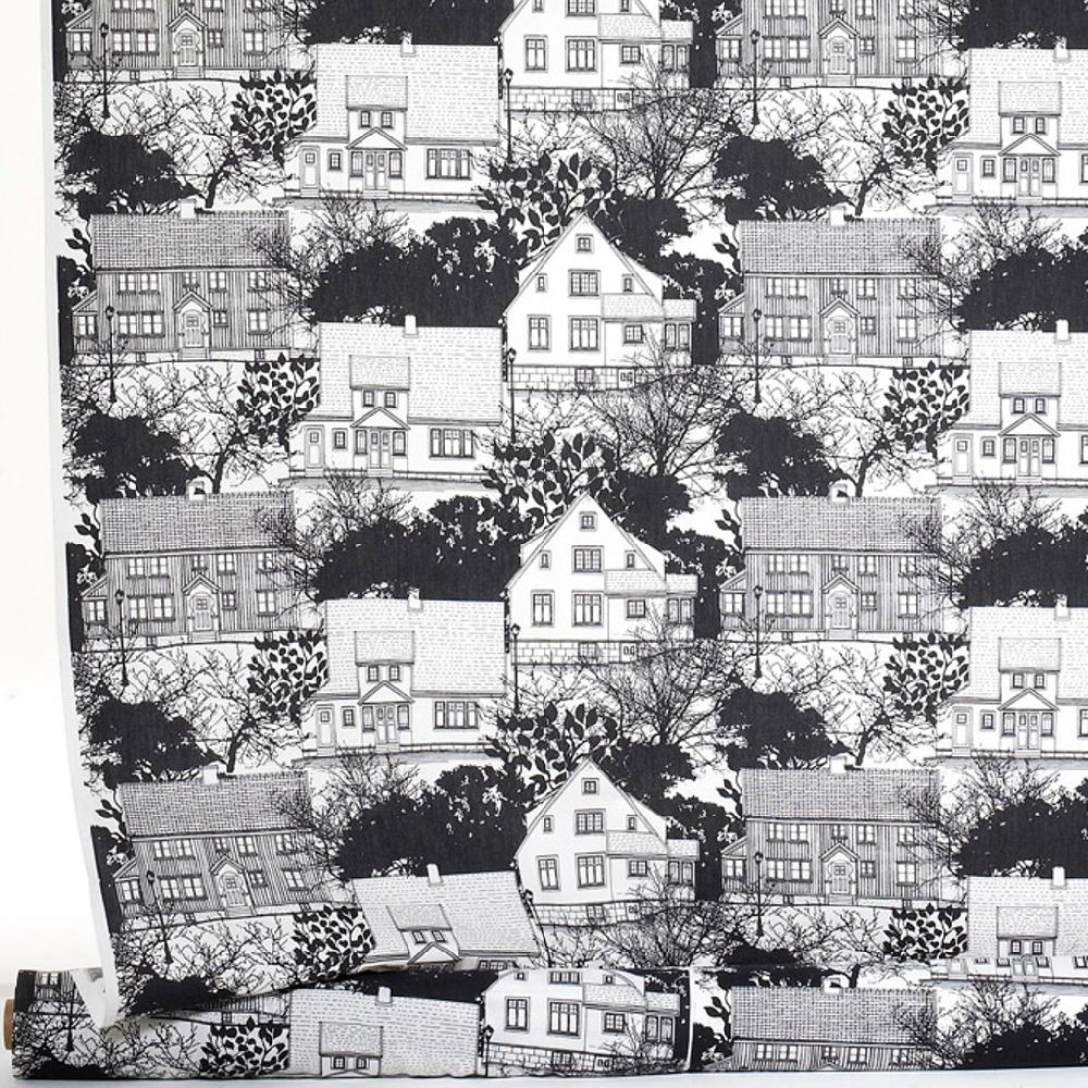 alo yoga Prästliden fabric by the metre black/white 150cm