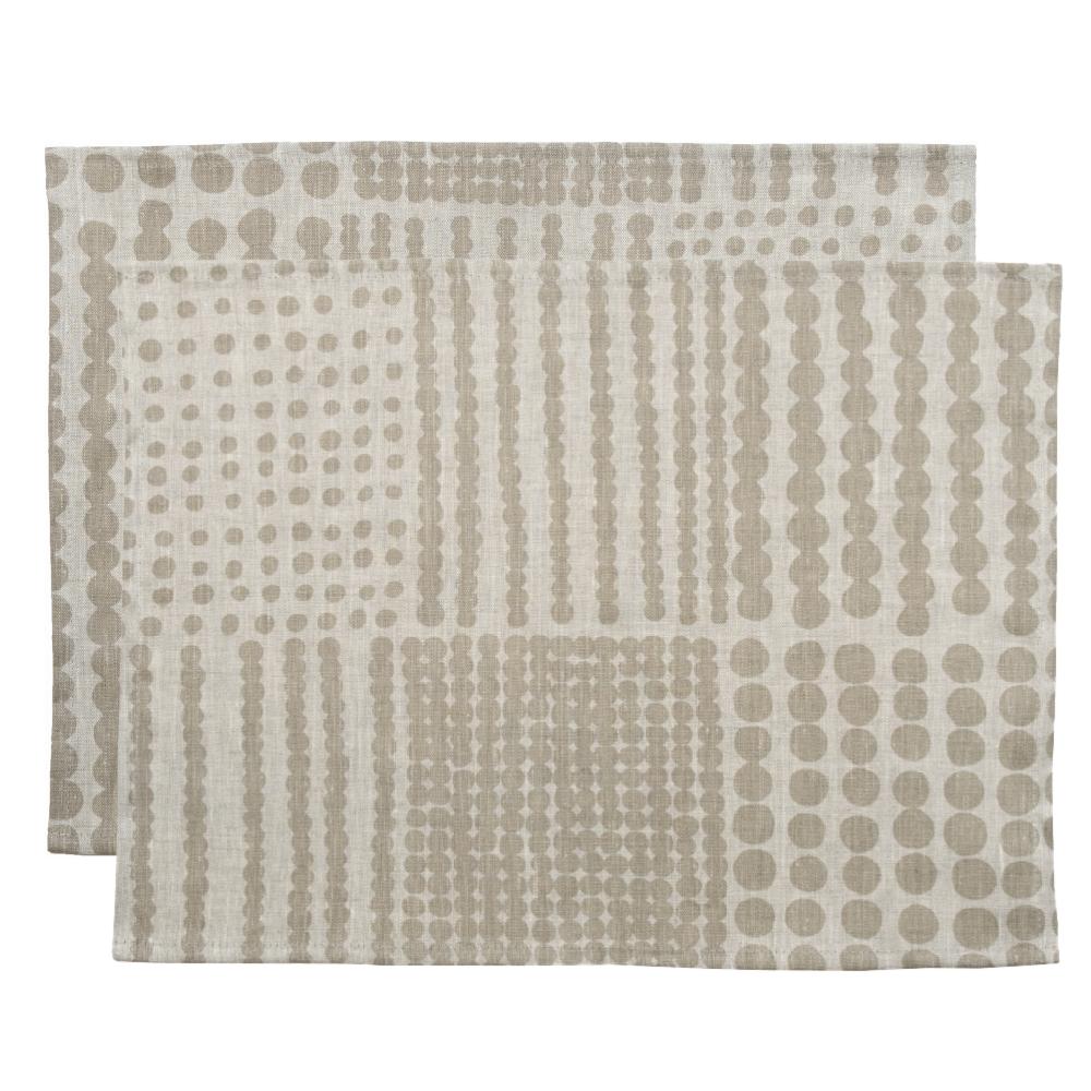 alo yoga Pricktyg placemat nature/taupe 45x34cm 2pack