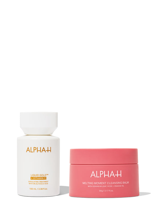 alpha h Cleanse & Brighten Duo
