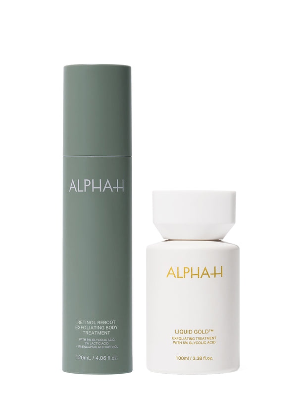 alpha h Exfoliating Face & Body Duo