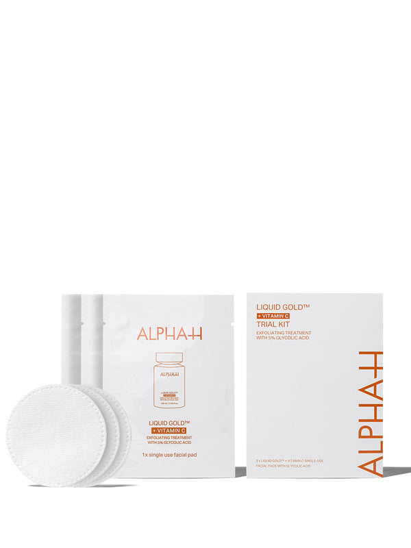 alpha h Liquid Gold + Vitamin C Trial Kit