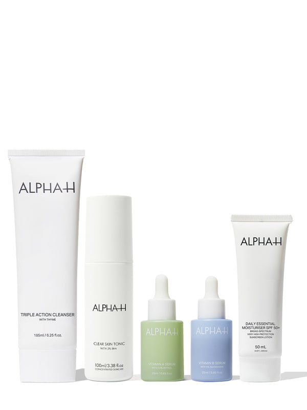 alpha h Oily Skin AM & PM Routine