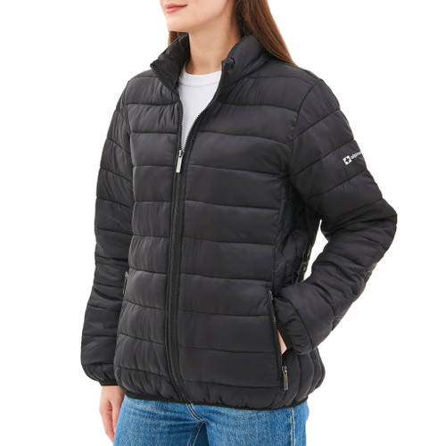 Alpine Swiss Alpine Swiss Amy Womens Puffer Jacket Insulated Water Resistant Lightweight Down Alternative Packable Coat Zippered Pockets