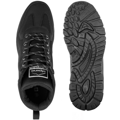 Alpine Swiss Alpine Swiss Brent Mens Hiking Boots Comfortable Mid Ankle Outdoor Walking Shoes