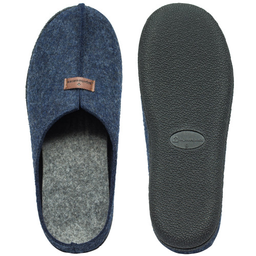 Alpine Swiss Alpine Swiss Bruce Mens Felt Faux Wool Clog Slippers Comfortable Slip On House Shoes