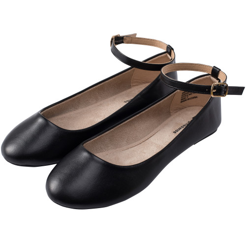 Alpine Swiss Alpine Swiss Calla Womens Ballet Flats Round Toe Ankle Strap Flat Shoes For Women Dressy Casual Ballerina Flats