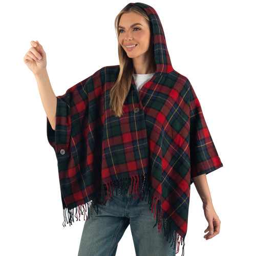 Alpine Swiss Alpine Swiss Carol Womens Shawl Wrap With Hood Poncho Sweater Large Scarf Fringe