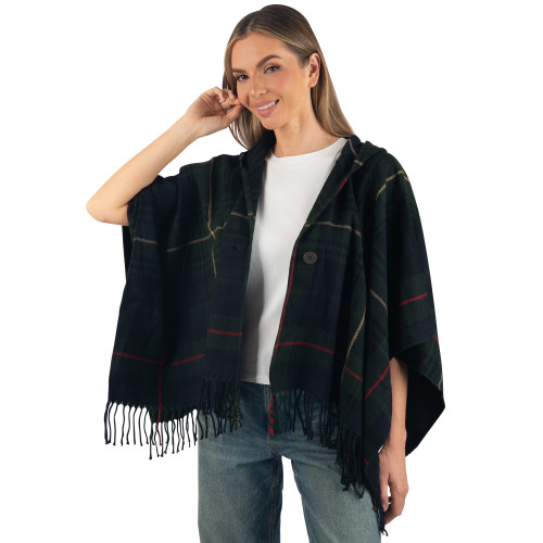 Alpine Swiss Alpine Swiss Carol Womens Shawl Wrap With Hood Poncho Sweater Large Scarf Fringe