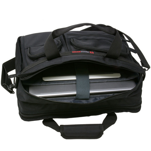 Alpine Swiss Alpine Swiss Conrad Messenger Bag 15.6 Inch Laptop Briefcase With Tablet Sleeve
