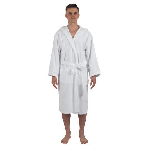 Alpine Swiss Alpine Swiss Dane Mens Hooded Bathrobe Pure Cotton Terry Cloth Long Robe For Men Super Absorbent Quick Drying Luxury Spa Robe
