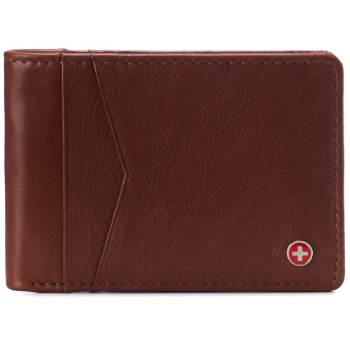 Alpine Swiss Alpine Swiss Delaney Men’s Slimfold RFID Protected Wallet Nappa Leather Comes In A Gift Box