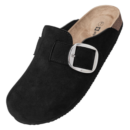 Alpine Swiss Alpine Swiss Edith Womens Clogs Cork Footbed Slippers Mules Slip On Potato Shoes