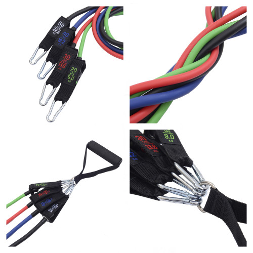 Alpine Swiss Alpine Swiss Exercise Resistance Bands Set With Handles Door Anchor Ankle Straps And Carry Bag For Men And Women