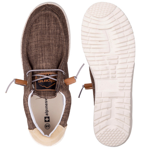 Alpine Swiss Alpine Swiss Flynn Mens Boat Shoes | Lightweight Slip-On Loafers | Moc Toe Sailing Deck Shoe | Breathable Water-Resistant Summer Footwear | Travel | Light Enough To Float