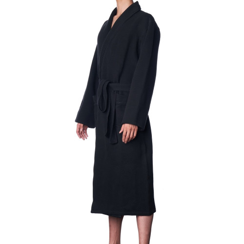 Alpine Swiss Alpine Swiss Gavin Mens Lightweight Cotton Robe Shawl Collar Knit Bathrobe