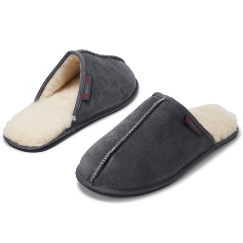 Alpine Swiss Alpine Swiss Halden Mens MicroSuede Memory Foam Scuff Slippers Cozy Slip On House Shoes