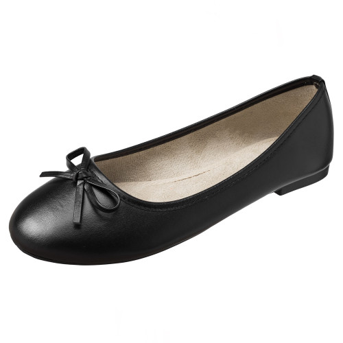 alpine swiss Alpine Swiss Iris Womens Ballet Flats Classic Bow Slip On Comfortable Shoes