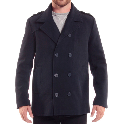 Alpine Swiss Alpine Swiss Jake Mens Wool Pea Coat Double Breasted Peacoat Jacket