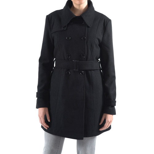 Alpine Swiss Alpine Swiss Keira Womens Wool Double Breasted Belted Trench Coat