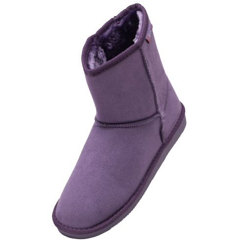 Alpine Swiss Alpine Swiss Laura Women’s Short Winter Boots Faux Suede Sherpa Lined Warm & Comfortable With Anti-Slip Sole