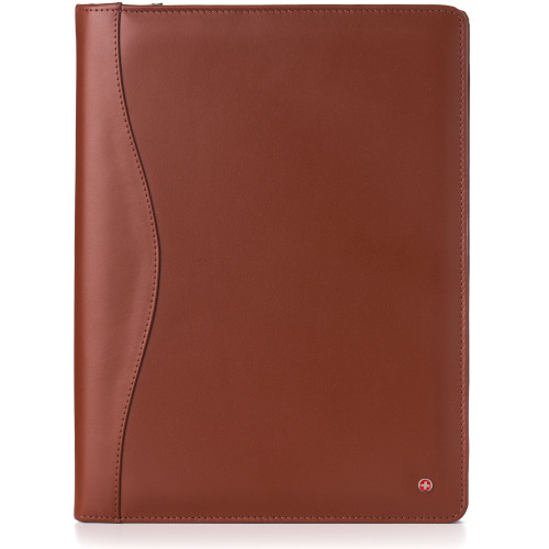 Alpine Swiss Alpine Swiss Leather Writing Pad Portfolio With Tablet Sleeve Business Case Left & Right Handed Use