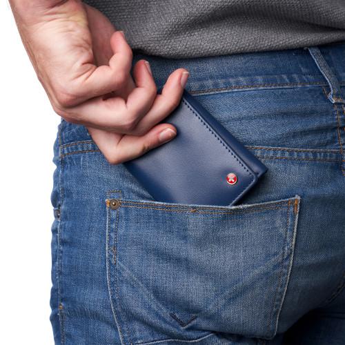 Alpine Swiss Alpine Swiss Leon Mens RFID Blocking Trifold Wallet Smooth Leather Comes In Gift Box