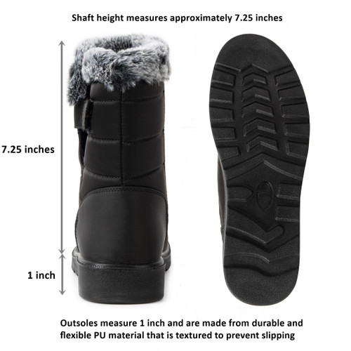 Alpine Swiss Alpine Swiss Lexie Womens Snow Boots Waterproof Faux Fur Warm Winter Comfortable Booties