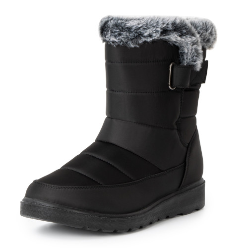 alpine swiss Alpine Swiss Lexie Womens Snow Boots Waterproof Faux Fur Warm Winter Comfortable Booties