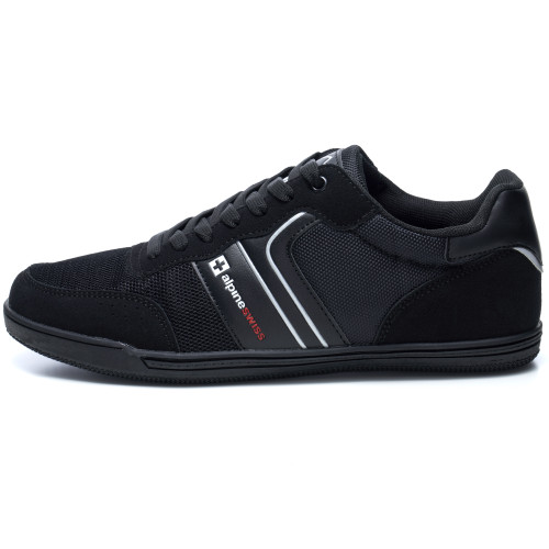 Alpine Swiss Alpine Swiss Liam Mens Fashion Sneakers Suede Trim Low Top Lace Up Tennis Shoes