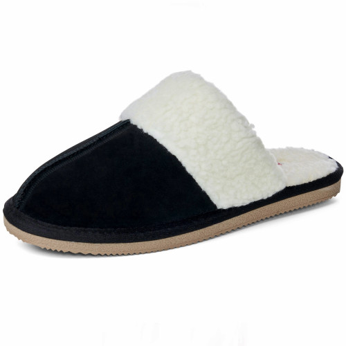Alpine Swiss Alpine Swiss Lucy Womens Genuine Suede Memory Foam Scuff Slippers