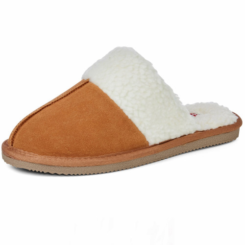 alpine swiss Alpine Swiss Lucy Womens Genuine Suede Memory Foam Scuff Slippers