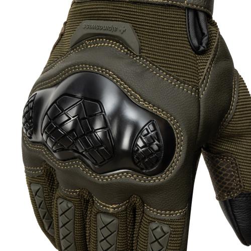 Alpine Swiss Alpine Swiss Men's Tactical Motorcycle Gloves Hard Knuckle Protective Outdoor Gloves For Riding Cycling Hunting Paintball
